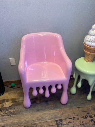 Pink Melting Chair Dripping Statue - LM Treasures 