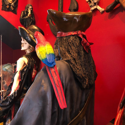Pirate on Barrel Holding a Beer Life Size Statue - LM Treasures 