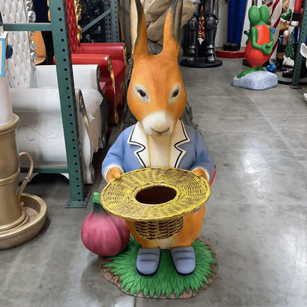 Rabbit With Onion Life Size Statue LM Treasures - A
