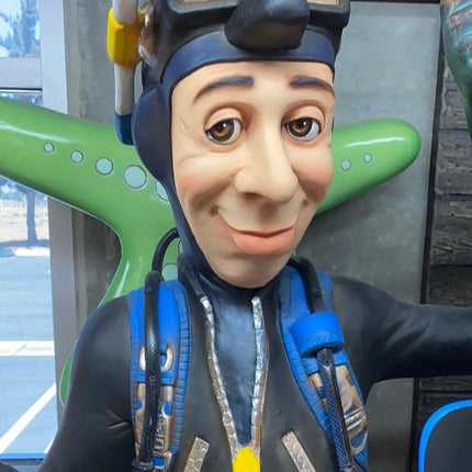 Diver With Menu Life Size Statue - LM Treasures 