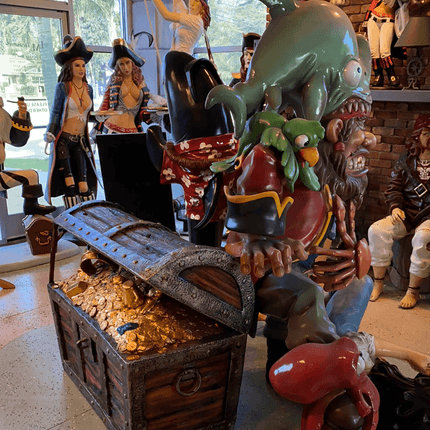 Treasure Chest Life Size Statue - LM Treasures 