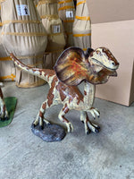 Baby Dilophosaurus Dinosaur Life Size Statue - LM Treasures 