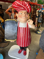 Italian Baker Life Size Statue Menu Board - LM Treasures 