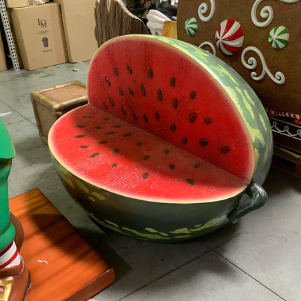 Watermelon Bench Life Size Statue - LM Treasures 