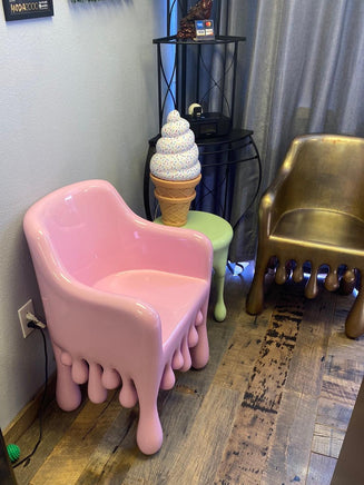 Pink Melting Chair Dripping Statue - LM Treasures 