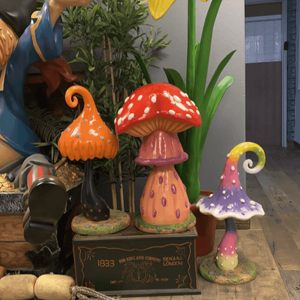 Swirl Mushroom Over Sized Statue - LM Treasures 
