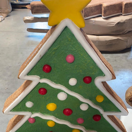 Small Gingerbread Christmas Tree Statue - LM Treasures 