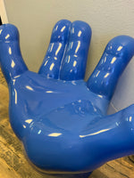 Blue Hand Chair Life Size Statue - LM Treasures 