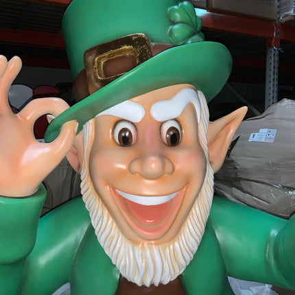 Leprechaun With Gold Life Size Statue - LM Treasures 