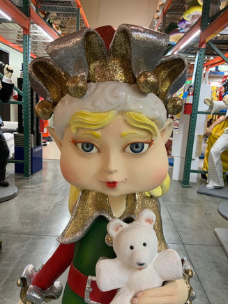 Christmas Elf Girl Over Sized Statue - LM Treasures 