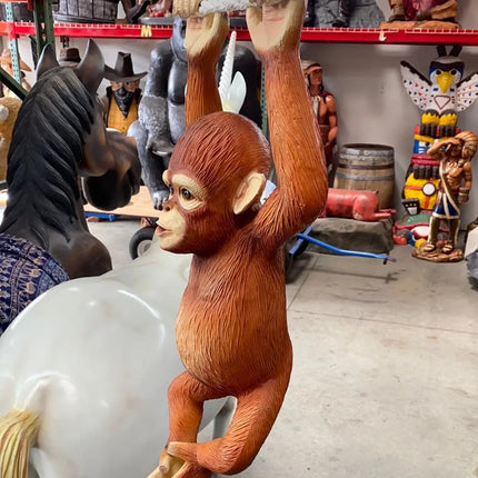 Baby Orangutan Life Size Statue - LM Treasures 