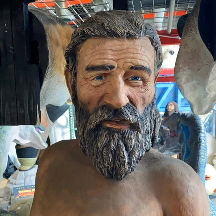 Old Cave Man Life Size Statue LM Treasures - PT