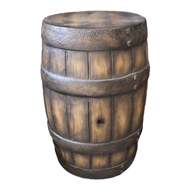 Old Small Resin Barrel Statue LM Treasures - PT