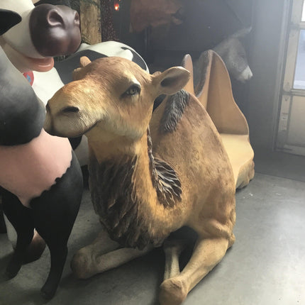 Camel Bench Life Size Statue - LM Treasures 