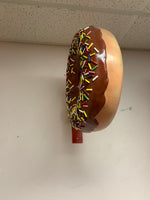 Hanging Brown Donut Over Sized Statue - LM Treasures Life Size Statues & Prop Rental