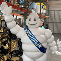 Tire Man Waving Life Size Statue - LM Treasures 