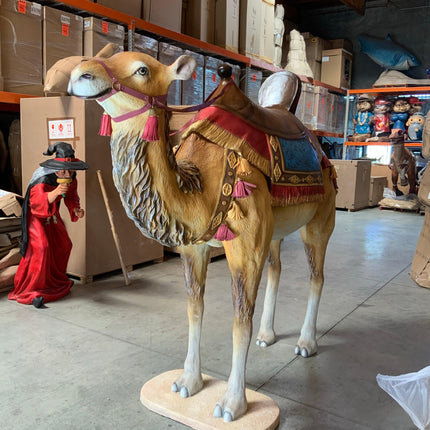 Camel With Saddle Life Size Nativity Statue - LM Treasures 