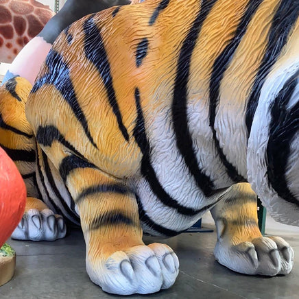 Bengal Tiger Drinking Life Size Statue - LM Treasures 