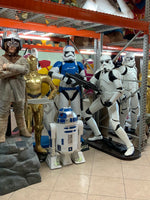 White Space Trooper In Action Life Size Statue - LM Treasures 