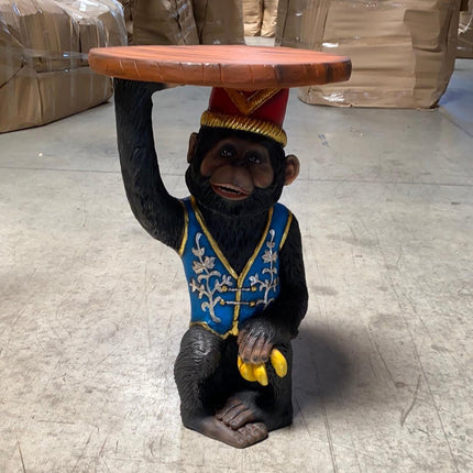Circus Monkey Table Life Size Statue - LM Treasures 