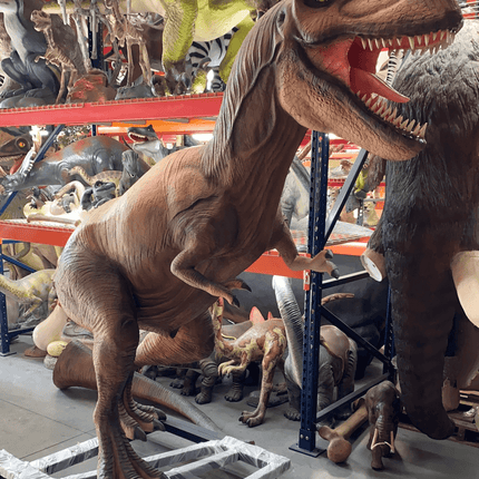T-Rex Dinosaur On Base Life Size Statue - LM Treasures 