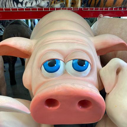 Comic Pig Standing Life Size Statue - LM Treasures 