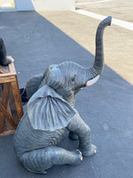 Sitting Elephant Life Size Statue - LM Treasures Life Size Statues & Prop Rental