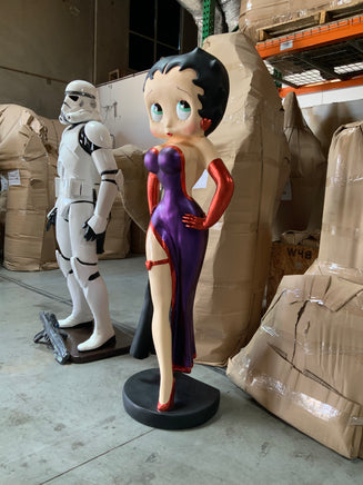 Betty Boop In Violet Life Size Statue - LM Treasures 