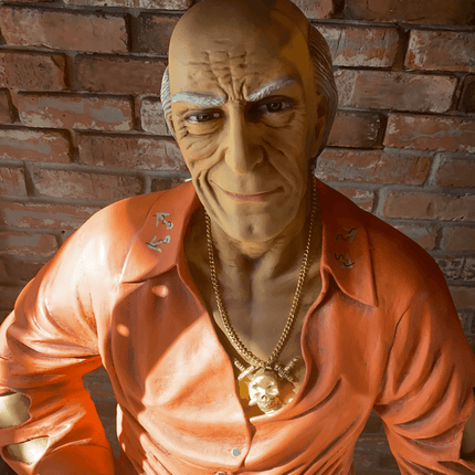 Pirate on Treasure Chest Life Size Statue - LM Treasures 