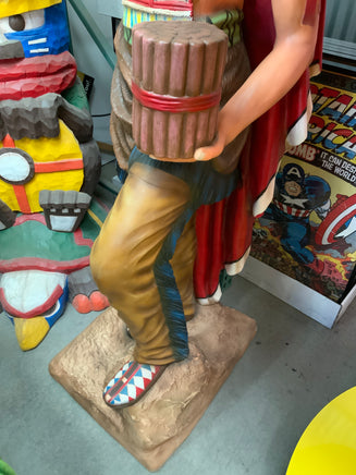 Tobacco Indian Chief Cigar Store Life Size Statue - LM Treasures 