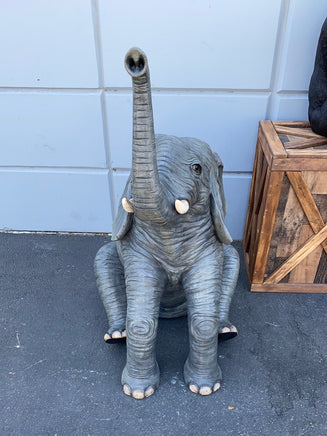 Sitting Elephant Life Size Statue - LM Treasures Life Size Statues & Prop Rental