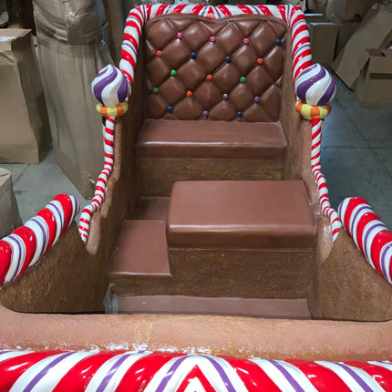 Gingerbread Sleigh Life Size Statue - LM Treasures 