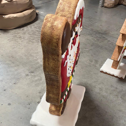 Santa Gingerbread Cookie Over Sized Statue - LM Treasures 