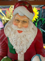 Santa Claus With Children Life Size Christmas Statue - LM Treasures 