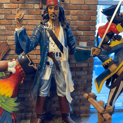 Pirate Captain Jack With Gun Life Size Statue - LM Treasures 