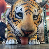 Bengal Tiger Drinking Life Size Statue - LM Treasures 