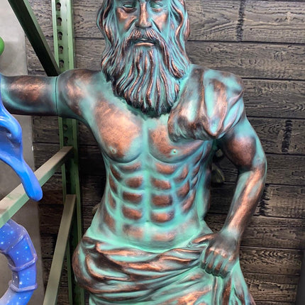Mermaid Poseidon Life Size Statue - LM Treasures 