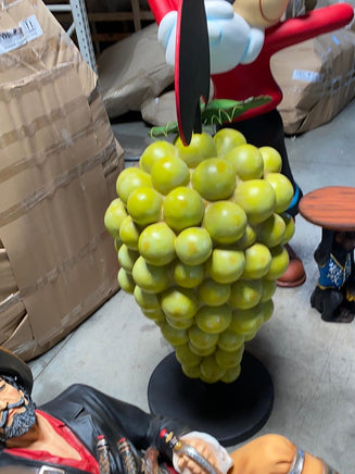 Green Grapes Over Size Statue With Menu Board - LM Treasures 