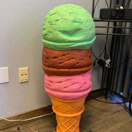 Three Scoop Ice Cream Over Sized Statue - LM Treasures 