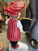 Italian Baker Life Size Statue Menu Board - LM Treasures 