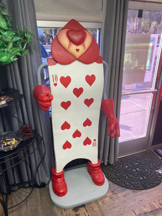 Heart Playing Card Life Size Statue - LM Treasures 