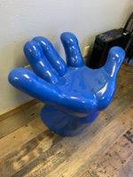 Blue Hand Chair Life Size Statue - LM Treasures 