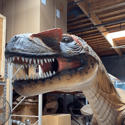Orange Allosaurus Dinosaur Life Size Statue - LM Treasures 