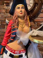 Small Lady Pirate Butler Statue - LM Treasures 