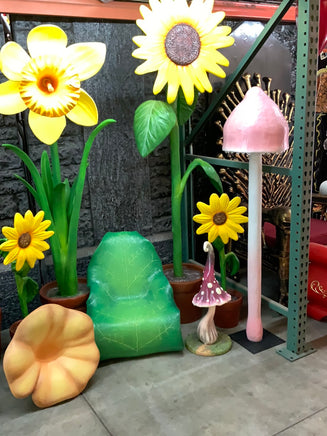 Pink Bonnet Mushroom Over Sized Statue - LM Treasures Life Size Statues & Prop Rental