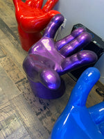 Purple Hand Chair Life Size Statue - LM Treasures 