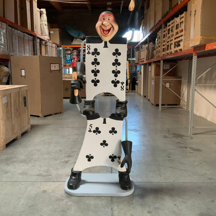 Stacked Playing Cards Life Size Statue - LM Treasures 