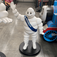 Tire Man Waving Small Statue - LM Treasures 