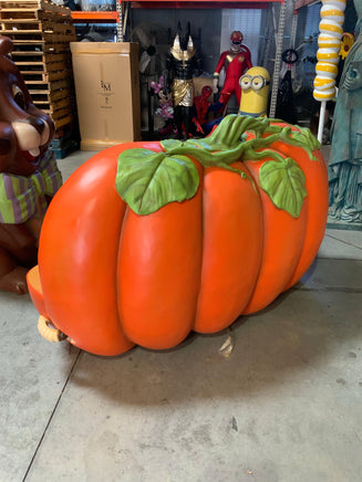 Pumpkin Bench Life Size Statue - LM Treasures 