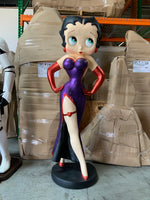 Betty Boop In Violet Life Size Statue - LM Treasures 